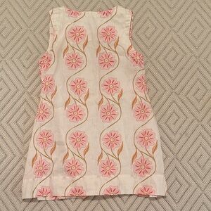 VRG Girl AFTERSUN LINEN MINI DRESS BLOOM